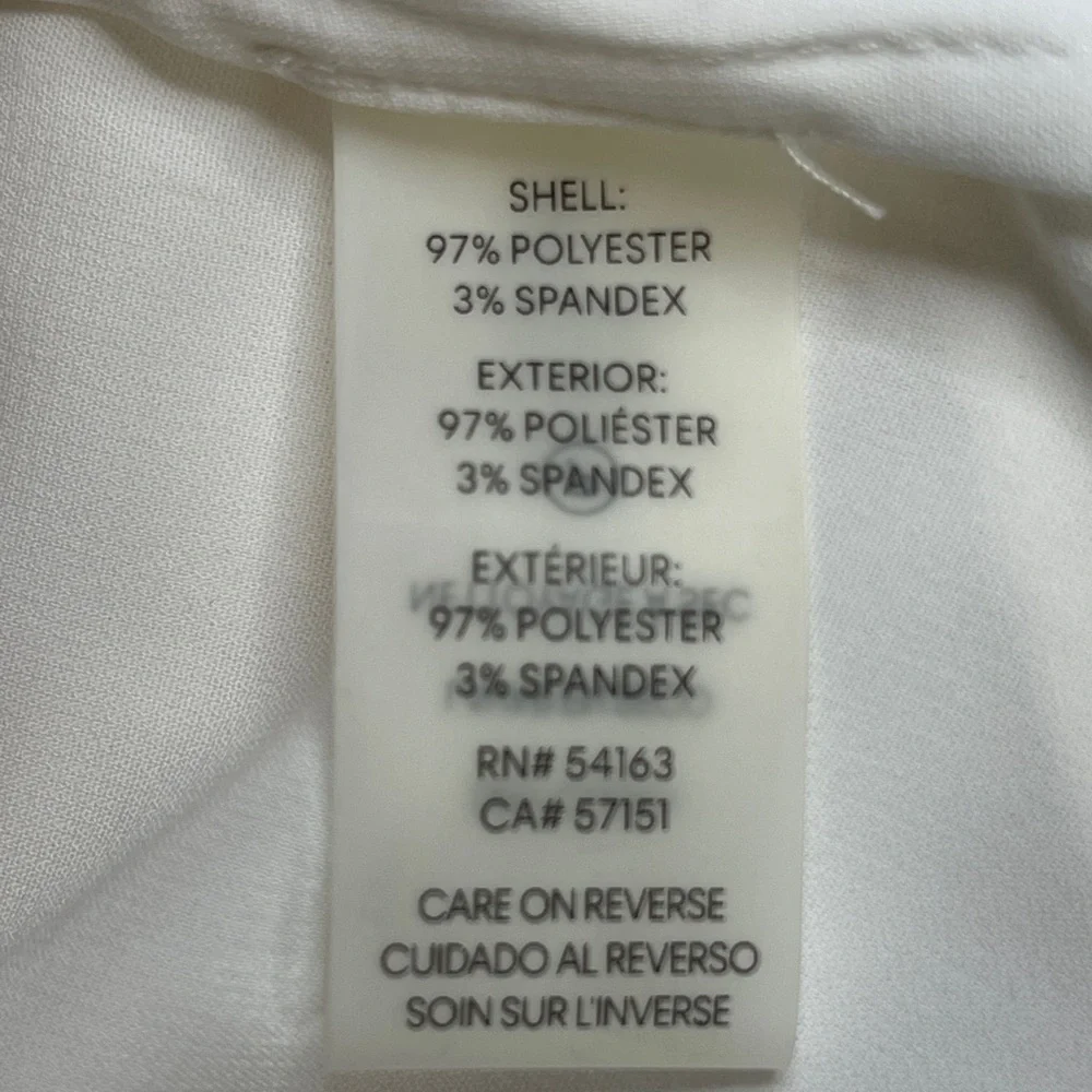 Calvin Klein Ivory Sleeveless Suit Shirt | Size M | NWT - Picture 8 of 9
